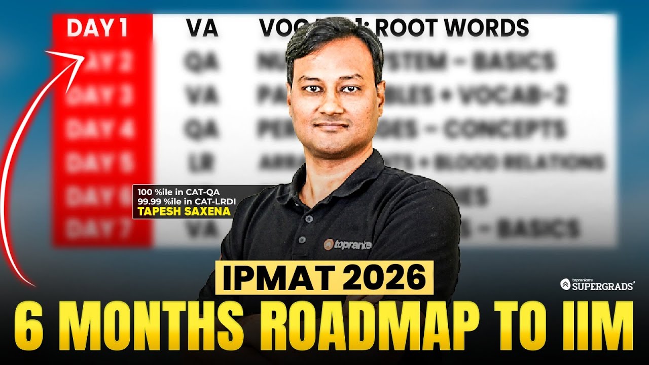 Crack IIM in 6 Months with My IPMAT 2026 Study Plan | IIM Indore + IIM ...