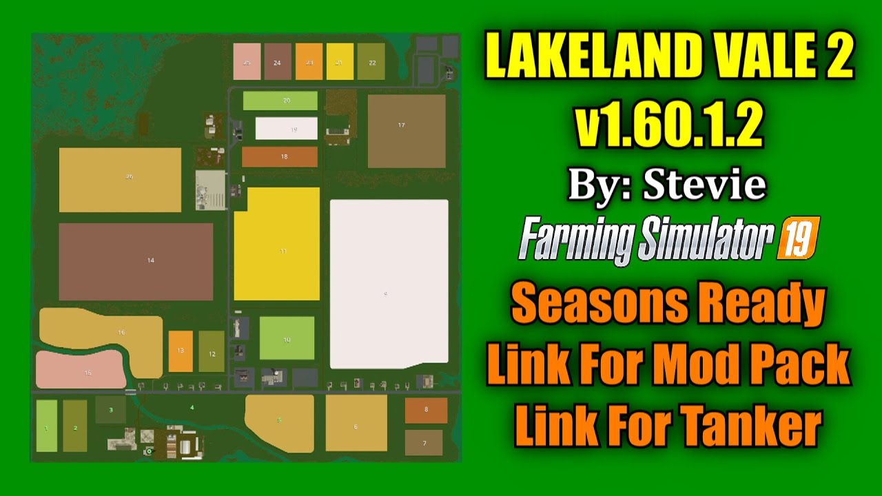 Lakeland Vale 2 Map (v1.60.1.2) By: Stevie "Map Review" Farming Simulator 19