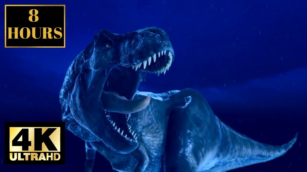 Dinosaur Wallpaper Screensaver Background With Music 4K 8 HOURS