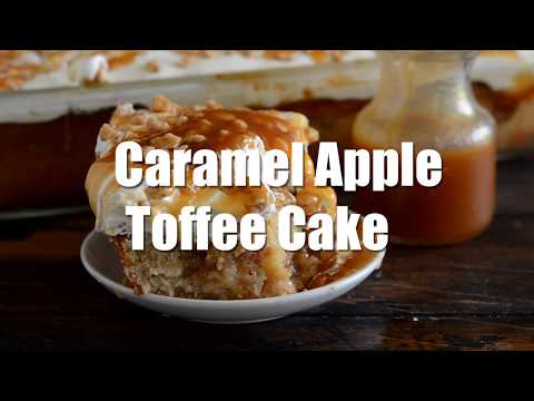 Caramel Apple Toffee Cake