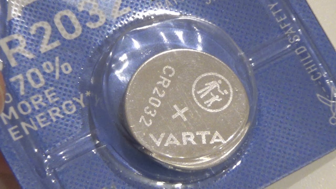 Varta CR2032 Lithium Button Battery Unboxing and Test 