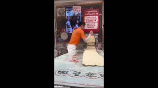 Real-Time Noodle Production | Small Press + Big Moves | Street Food Performance