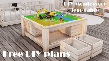 DIY Lego play and storage table system plans