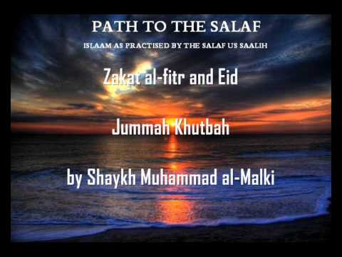 Jummah Khutbah/ Zakat al-fitr and Eid/ Shaykh Muha...