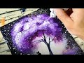 Unique Painting Techniques | Bubble Wrap | Squeeze Bottle | Abstract Landscape Painting  | 033