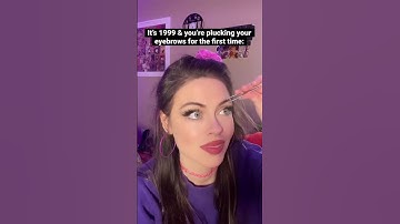 So many of us #90skids majorly over-plucked our eyebrows into thin little lines. #90s #nostalgia