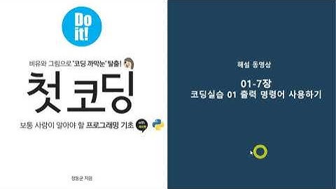Do It! 첫 코딩 with 파이썬 - 코딩실습01
