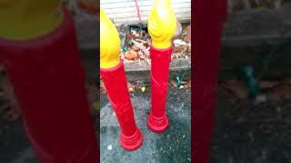 Blow mold review empire 1969 Christmas candles