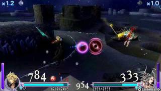 Blues(AC Cloud) VS Com(Cloud of darkness) Dissidia: Final Fantasy