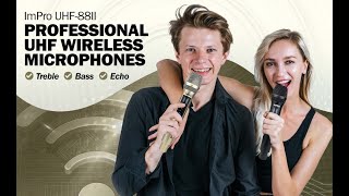 Impro Uhf-88Ii Dual Wireless Microphone With Vocal Enhancer