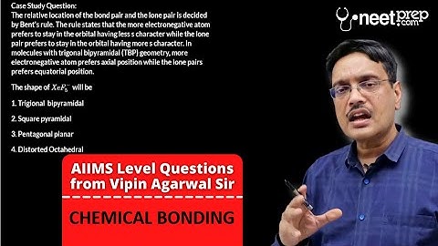Chemical Bonding - AIIMS Level Question Practice (Q # 112) for NEET 2022 & NEET 2023