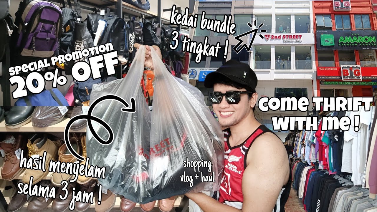 Menyelam di 2nd Street Puchong Bundle Shop || Thrift With Me di KEDAI ...