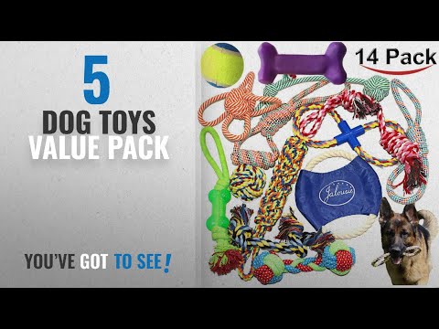 top-5-dog-toys-value-pack-[2018-best-sellers]:-jalousie-14-pack-puppy-chew-dog-rope-toy-assortment
