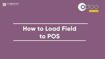 How to Load Field to PoS in Odoo 14