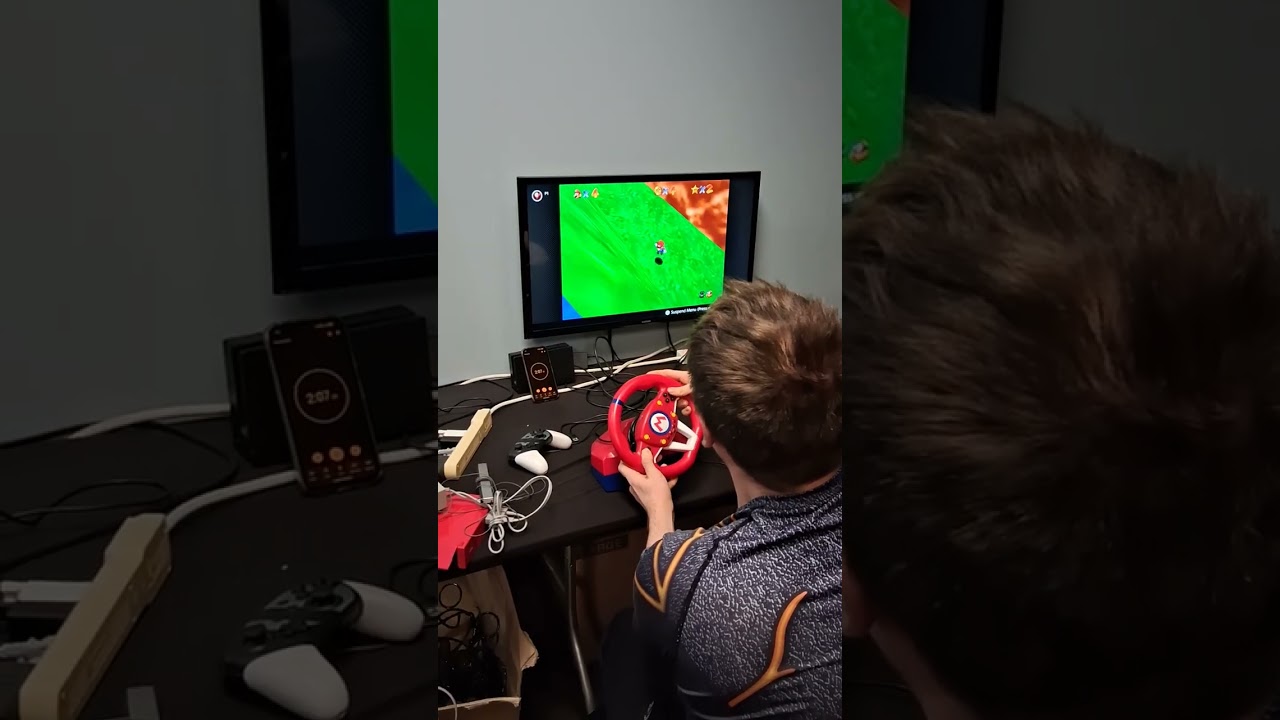 Super Mario 64 Steering wheel challenge