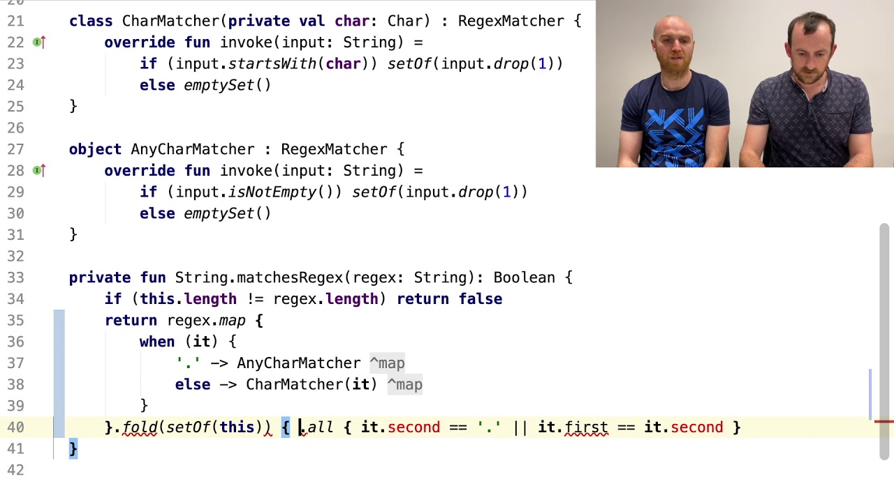 Regex matcher using TCR with Jordan Stewart - YouTube