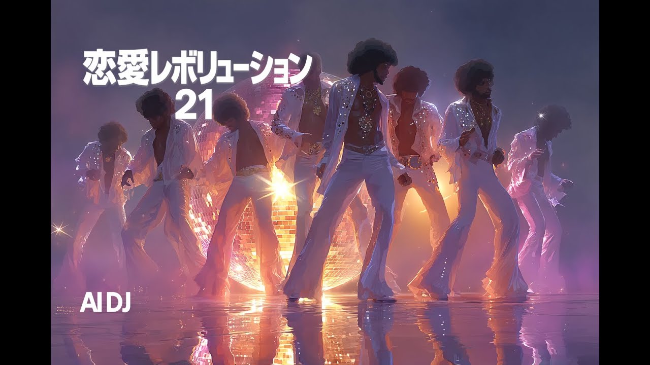 [70s Disco vibes]  恋愛レボリューション21 - モーニング娘。 |  AI DJ cover Groovy Bassline Ver.