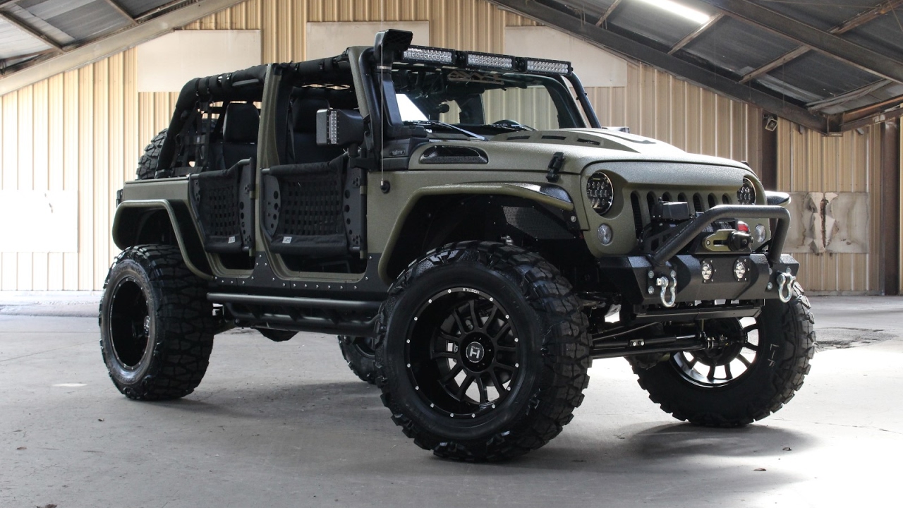 AWT Off Road Jeep Tactical Edition Kevlar Coated - YouTube