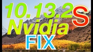 High Sierra 10.13.2 Supplemental Update Fix | Enable Nvidia Web Drivers Without Update!