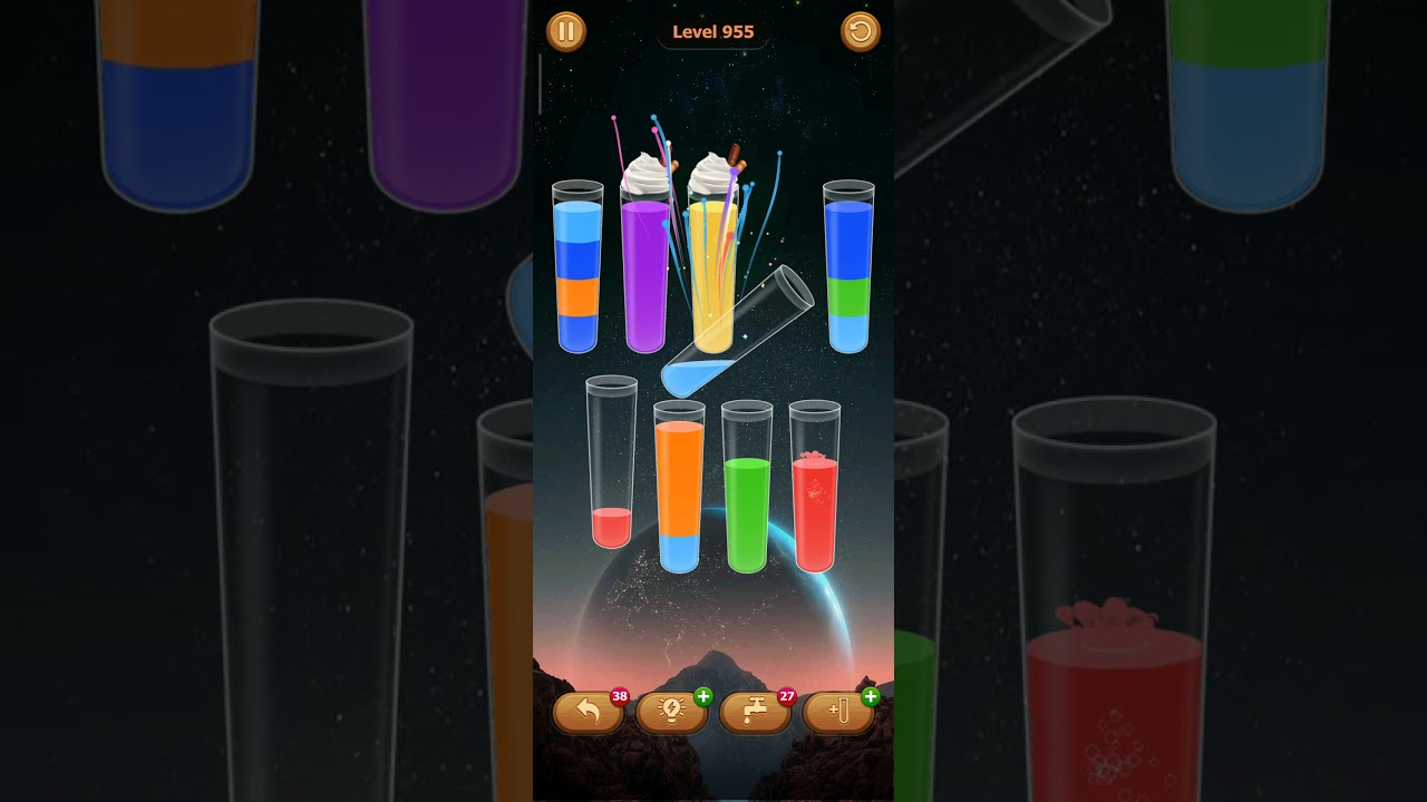 955  level Water sort - color sort game 