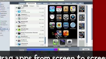 Use  iTunes to arrange apps on your iPhone or iPod touch