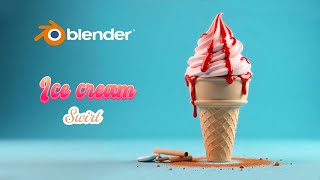 Ice Cream Swirl 3D Modeling | Blender | Tutorial for Beginners