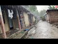 Walking another side of village in heavy raina village with congested houses