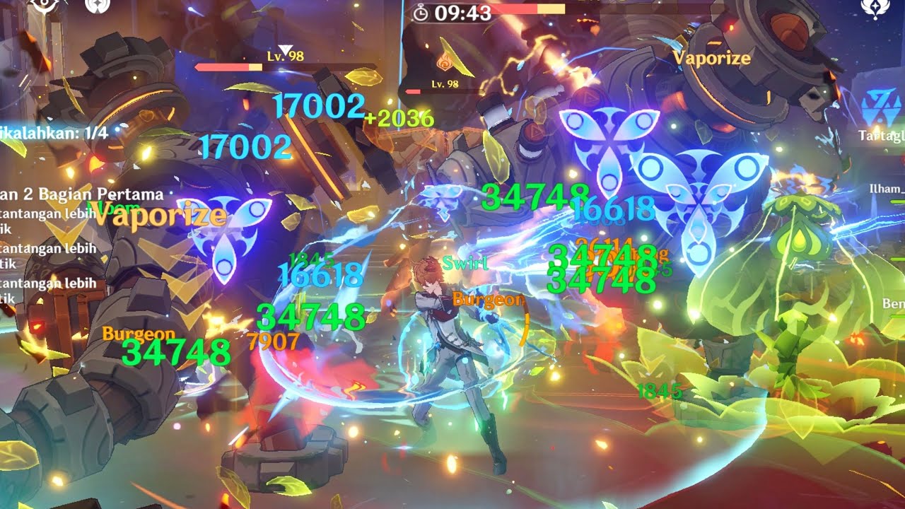 RIPTIDE + SUNFIRE + BURGEON = MASSIVE AOE DAMAGE ?! - Burgeon Childe ft. Jean Bennett Dendro MC