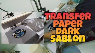 Alternatif Sablon kaos berwarna, pake transfer paper dark....