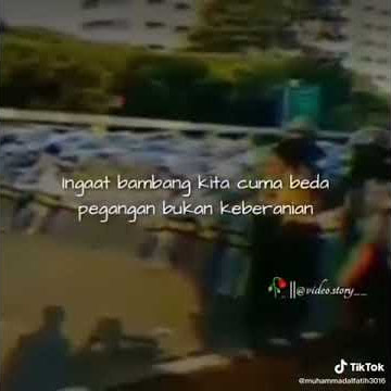 Story wa - tangan kosong kalo berani (mahasiswa vs polisi)