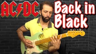 AC/DC Back in Black Nasıl Çalınır? Guitar Lesson Guitar Tutorial El...