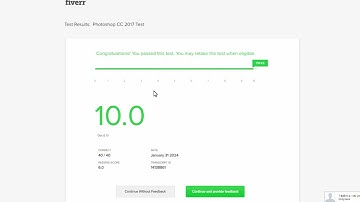 Adobe Photoshop CC 2017 Skills Test for Fiverr has become available for order. 2024.