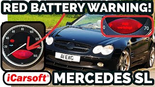 Mercedes Red Battery Warning  Visit Workshop!  iCarSoft Diagnose & Fix!