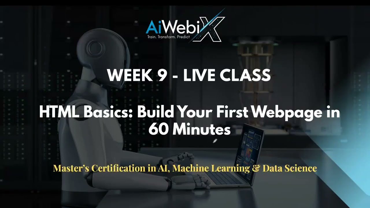 Live Class: HTML Basics - Build Your First Webpage in 60 Minutes | AiWebix