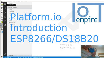 Short Introduction to platform.io - Wemos D1 Mini (ESP8266) with DS18B20 temperature