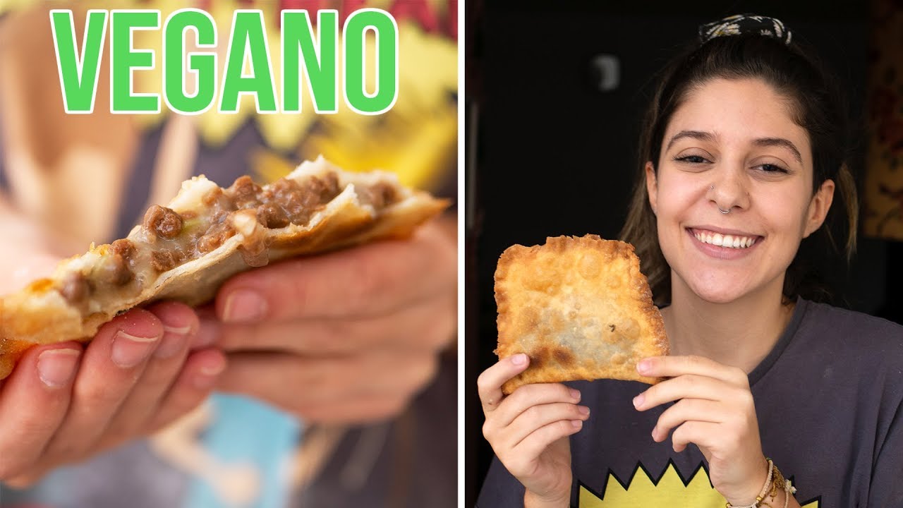 PASTEL VEGANO DE CARNE E QUEIJO