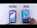 Samsung a02 vs a10s  test de vitesse