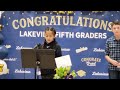 Lily 5th Grade Graduation Speech