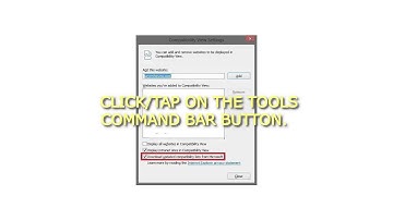 How to Receive Internet Explorer Compatibility View Updates