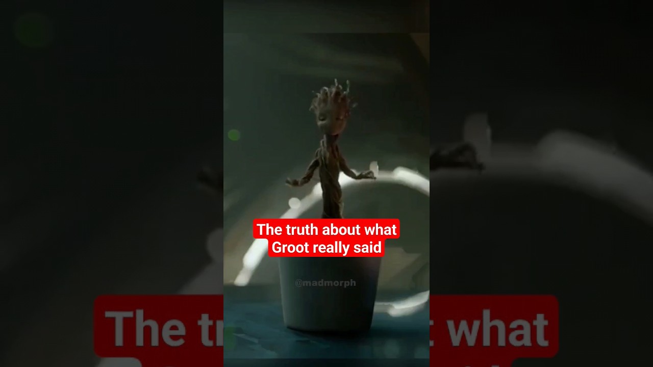 The truth about what Groot actually said...