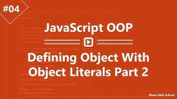 Learn JavaScript OOP in Arabic #04 - Defining Object With Object Literals Part 2