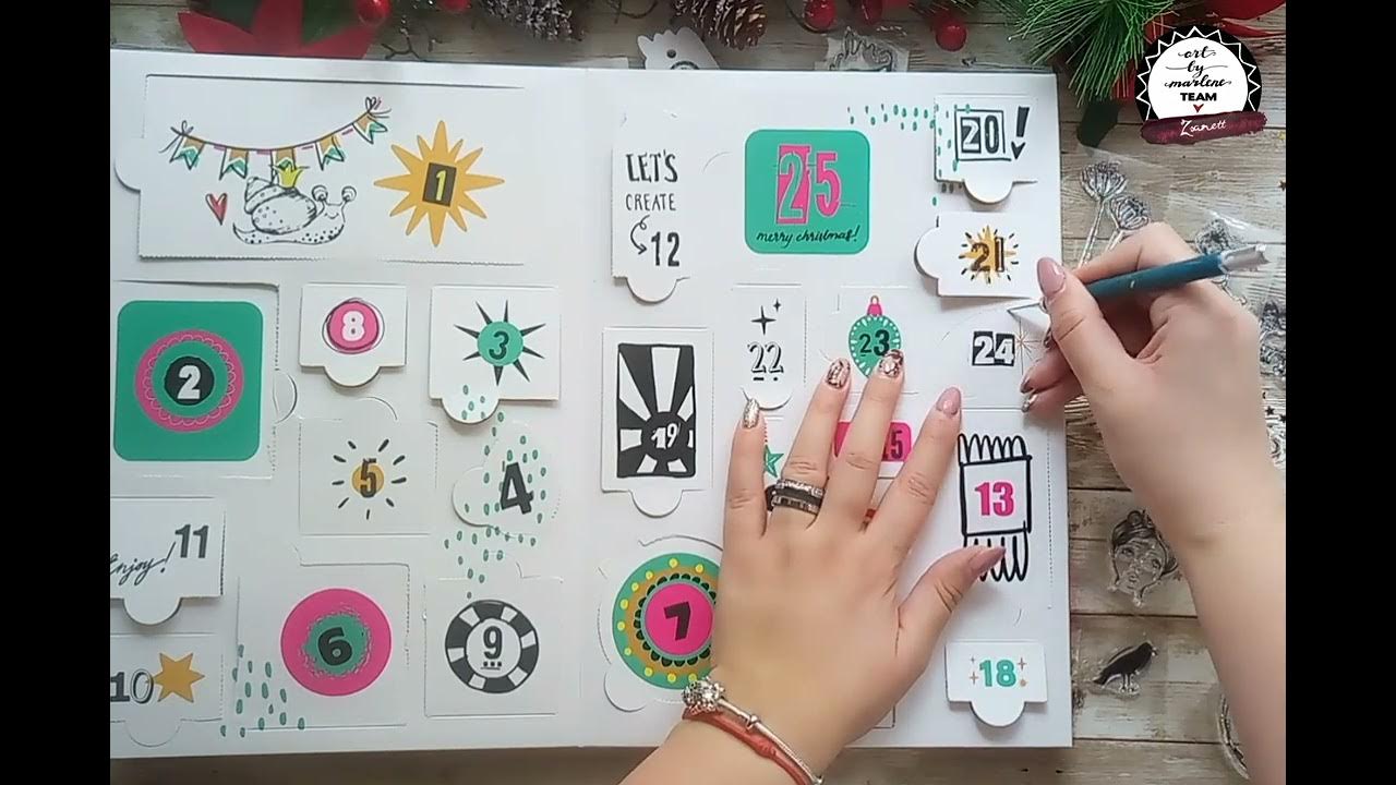 Day 24 Advent Calendar by Art by Marlene YouTube