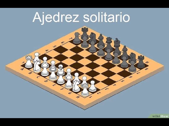 Un primer ejercicio de ajedrez solitario 