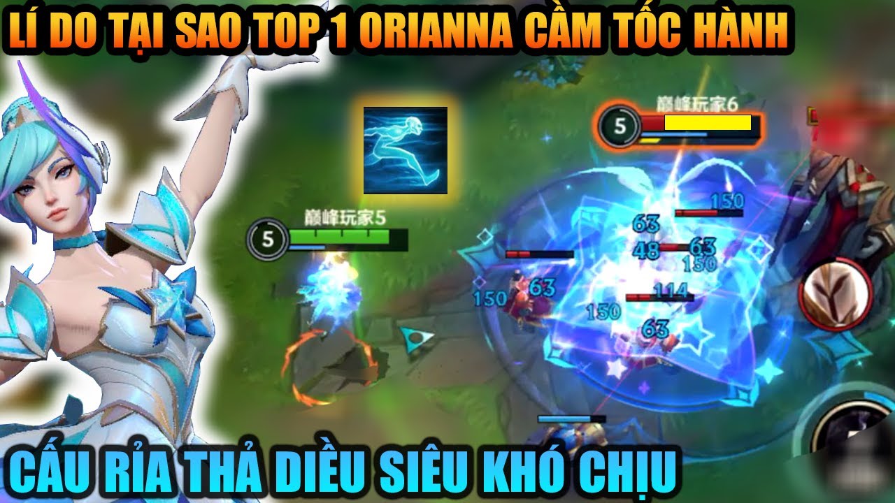 Liên Minh Tốc Chiến QQ : Lối chơi Orianna tốc hành top 1 sever Trung siêu khó chịu