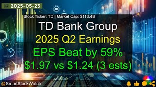 TD Bank Group (TD|$113.4B) - 2025 Q2 Earnings Analysis