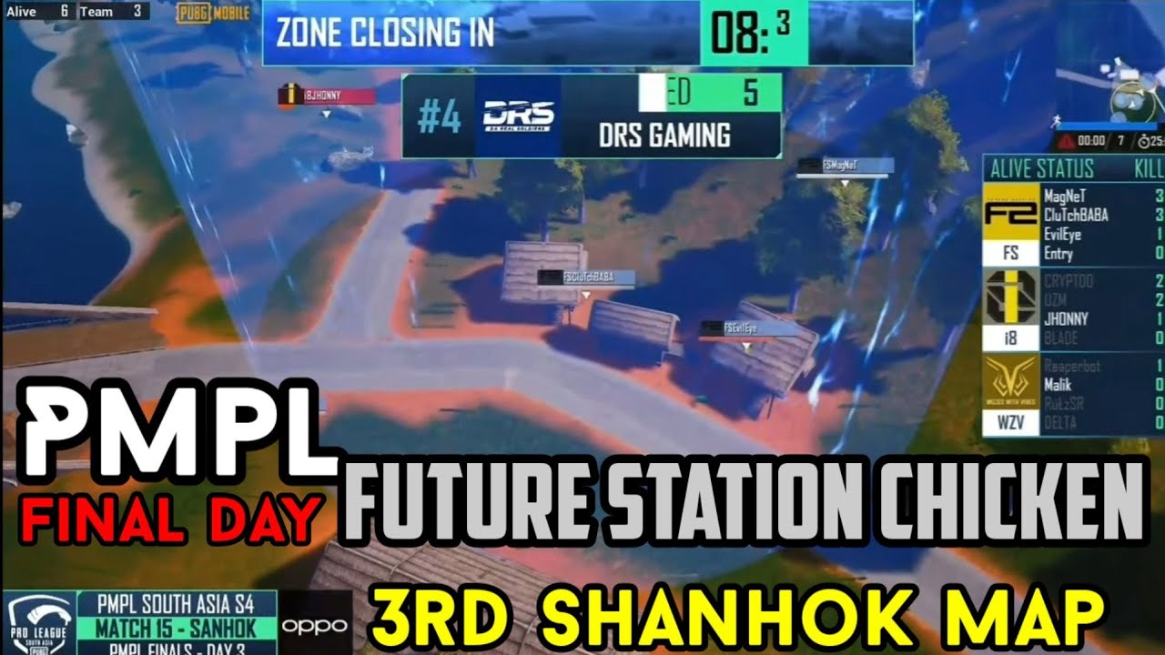 pmpl final day 3 fs chicken। pmpl live /fs domination/future station chicken dinner