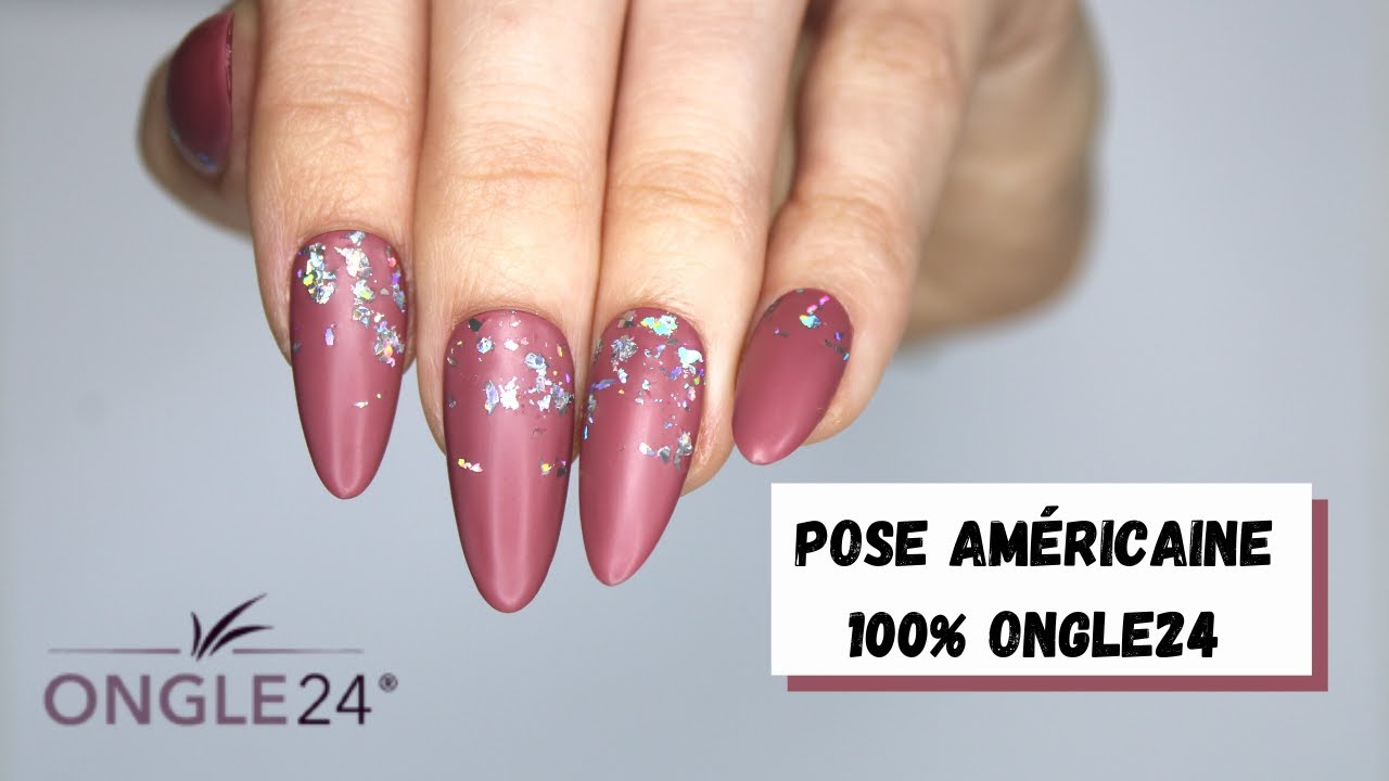 Je test la pose Américaine 100 Ongle24 + nail art inspiration Khun Mimi YouTube