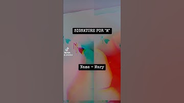 Signature for M | Mary | SbtellME Calligraphy and Handwriting #shorts