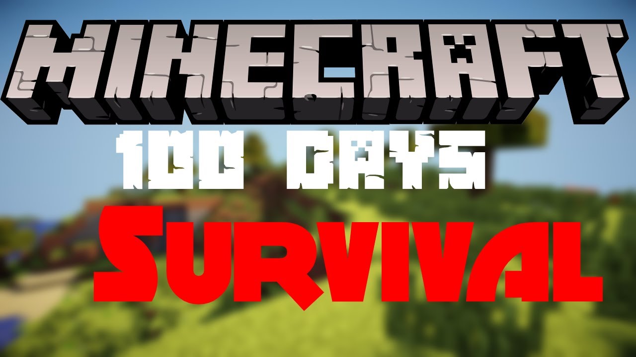 Surviving 100 days in Minecraft Survival (READ DESCRIPTION) - YouTube