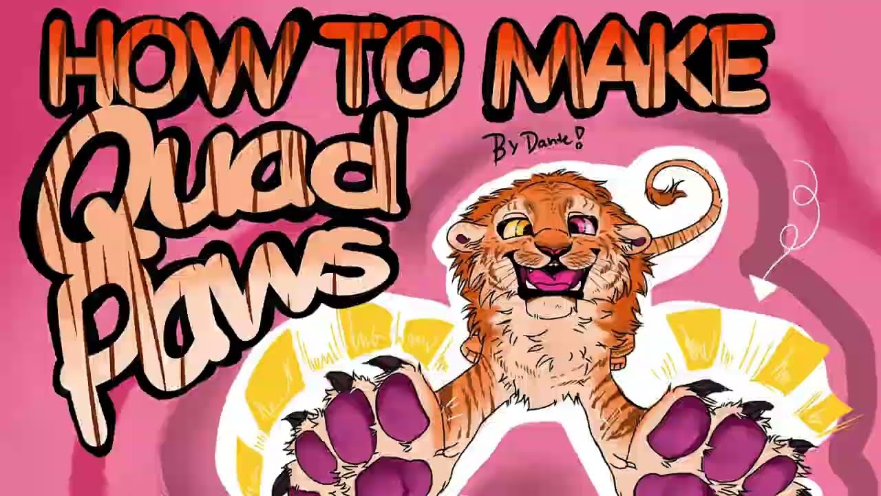 how to make QUAD PAWS | tutorial | quadrobic paws